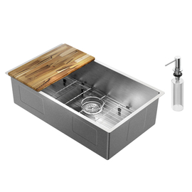 Cuba Simples Bistrô 70x40x20 Escovado com Acessórios FSC100%