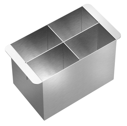 Escorredor Talheres Cuba Dupla Bistrô 20x11 Escovado