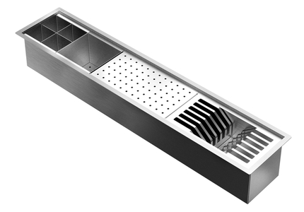 Canal Equipado com 4 Acessórios 90x15x15 DocolFit