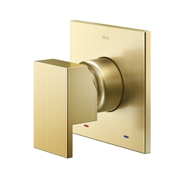 Acabamento monocomando para base de baixa pressão New Edge/Minima ouro escovado