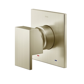 Acabamento monocomando para chuveiro 3/4" alta vazão New Edge/Minima níquel escovado