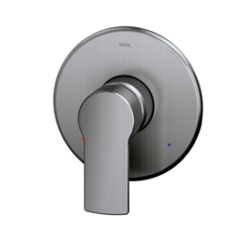 Acabamento monocomando para chuveiro baixa pressão 3/4" Argon grafite escovado