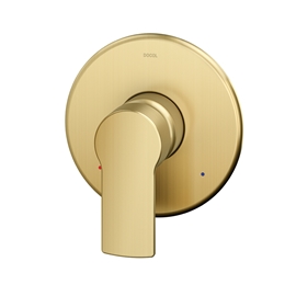 Acabamento monocomando para chuveiro baixa pressão 3/4" Argon ouro escovado