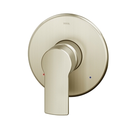 Acabamento monocomando para chuveiro baixa pressão 3/4" Argon níquel escovado