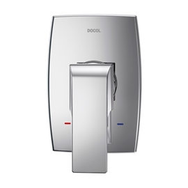 Acabamento monocomando para base de baixa pressão Vougan cromado