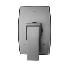 Acabamento monocomando para chuveiro baixa pressão 3/4" Vougan grafite escovado