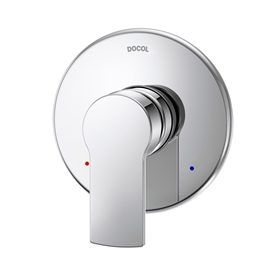 Acabamento monocomando para chuveiro e ducha higiênica alta pressão 1/2" Argon cromado