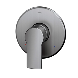 Acabamento monocomando para chuveiro e ducha higiênica 1/2" Argon grafite escovado