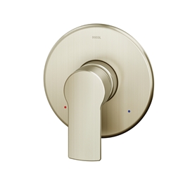 Acabamento monocomando para chuveiro e ducha higiênica 1/2" Argon níquel escovado