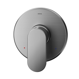 Acabamento monocomando para chuveiro e ducha higiênica 1/2" Docol Kaila grafite escovado