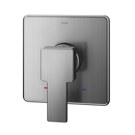 Acabamento monocomando para chuveiro e ducha higiênica 1/2" Edge grafite escovado