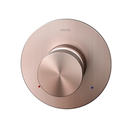 Acabamento monocomando para chuveiro e ducha higiênica 1/2" Mix&Match cobre escovado