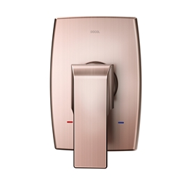 Acabamento monocomando para chuveiro e ducha higiênica 1/2" Vougan cobre escovado