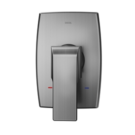 Acabamento monocomando para chuveiro e ducha higiênica 1/2" Vougan grafite escovado