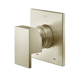 Acabamento monocomando para chuveiro e ducha higiênica 1/2" New Edge/Minima níquel escovado