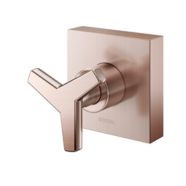 Acabamento para registro base Deca 1.1/4" e 1.1/2" Docol City cobre escovado