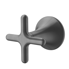 Acabamento para registro base Fabrimar 1/2" e 3/4" Liss grafite escovado