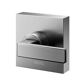 Acabamento para registro DocolBase 1.1/4" e 1.1/2" Docol Stillo grafite escovado