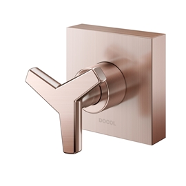 Acabamento para registro DocolBase 1.1/4" e 1.1/2" DocolCity cobre escovado