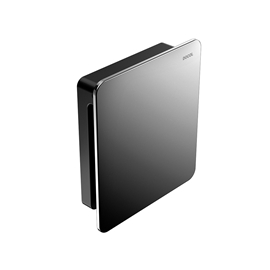 Acabamento para válvula de descarga de parede DocolFlat grafite polido