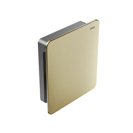 Acabamento para válvula de descarga de parede DocolFlat ouro escovado