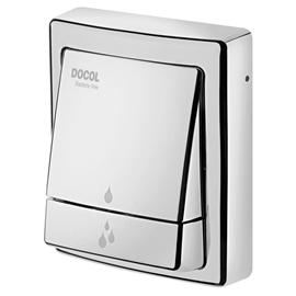 Acabamento para válvula de descarga Salvágua Bacteria-Free Square cromado