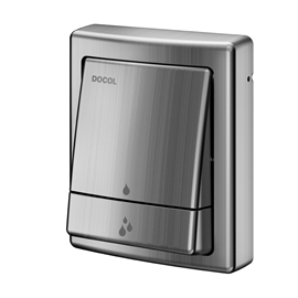 Acabamento para válvula de descarga Salvágua Square grafite escovado