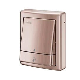 Acabamento para válvula de descarga Salvágua Square cobre escovado