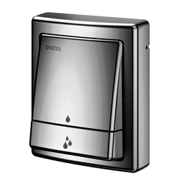 Acabamento para válvula de descarga Salvágua Square grafite polido