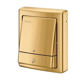 Acabamento para válvula de descarga Salvágua Square ouro escovado