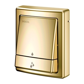 Acabamento para válvula de descarga Salvágua Square ouro polido