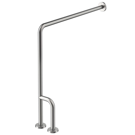 Barra de apoio em L de piso lado direito