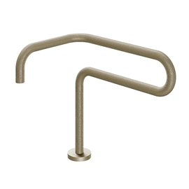 Bica de mesa para lavatório Conexões Espontâneas níquel jateado