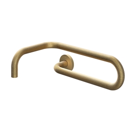 Bica de parede para lavatório Conexões Espontâneas ouro jateado