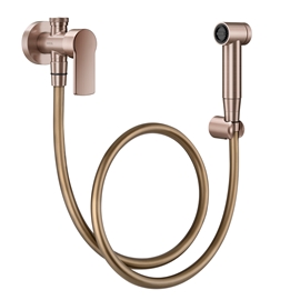 Ducha higiênica com registro e derivação 1/2" Argon cobre escovado