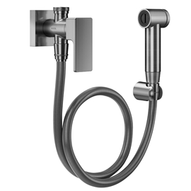 Ducha higiênica com registro e derivação 1/2" Edge grafite escovado