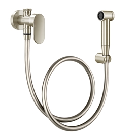 Ducha higiênica com registro e derivação c/ gatilho Docol Kaila níquel escovado