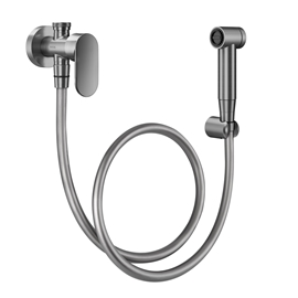 Ducha higiênica com registro e derivação c/ gatilho Docol Kaila grafite escovado