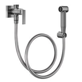 Ducha higiênica com registro e derivação DocolStillo grafite escovado