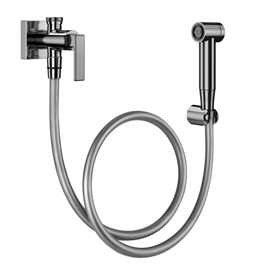 Ducha higiênica com registro e derivação DocolStillo grafite polido