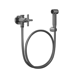 Ducha higiênica com registro e derivação Liss grafite escovado