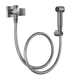 Ducha higiênica com registro e derivação Minima grafite escovado