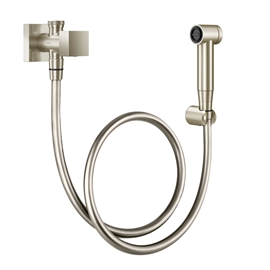 Ducha higiênica com registro e derivação Minima níquel escovado