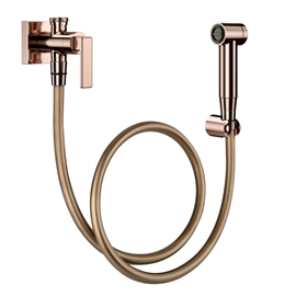 Ducha higiênica com registro e derivação DocolStillo cobre polido