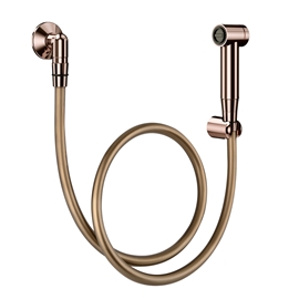 Ducha higiênica com gatilho de parede Luxo cobre polido