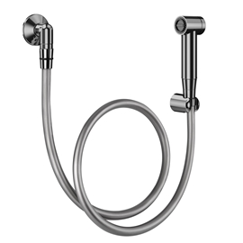 Ducha higiênica com gatilho de parede Luxo grafite polido