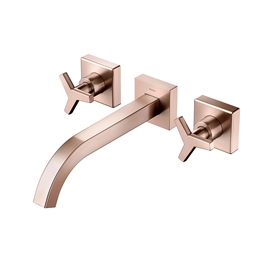 Misturador de parede para lavatório DocolCity cobre escovado