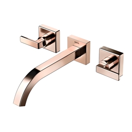 Misturador de parede para lavatório DocolStillo cobre polido