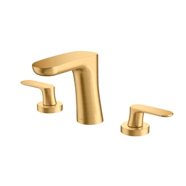 Misturador bica baixa de mesa para lavatório DocolKaila ouro escovado