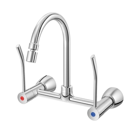 Misturador para cozinha de parede com alavanca bica móvel Benefit